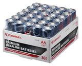 JobSmart 7151-30S AA Premium Alkaline Batteries 1.5V, 30-Pack for Household & Office Use
