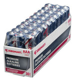 JobSmart 7171-30S AAA Premium Alkaline Batteries 1.5V Performance, Pack of 30