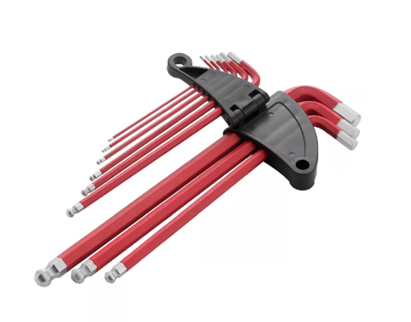 JobSmart CE1103 Extra Long Arm Ball Point Hex Key, 9 Pc.