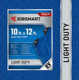 JobSmart LDBL1012 Blue Polyethylene Tarp 10 ft. x 12 ft.,Light Duty