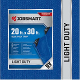 JobSmart LDBL2030 Blue Polyethylene Tarp 20 ft. x 30 ft., Light Duty