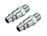 JobSmart STM8T022 3/8 in. I/M x 1/4 in. Male NPT Plugs, 300 PSI, 2 Pack