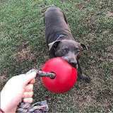 Horsemen's Pride 8 inches Romp-n-Roll Jolly Ball Large Dog Toy - Red