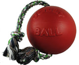 Horsemen's Pride 6 inches Romp-n-Roll Jolly Ball Medium Dog Toy - Red