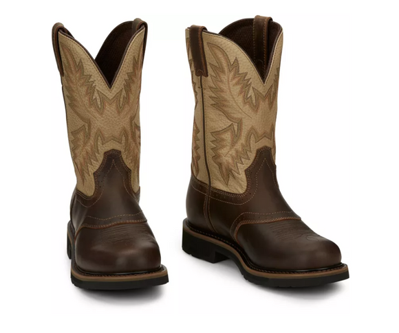 Justin SE4660 Men's Superintendent Cowhide Stampede Boots, 11