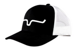 Kimes Ranch S22-23202023 Unisex Adult Weekly Trucker Hat, Black/White, One Size