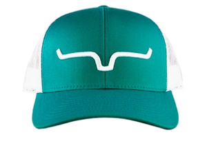 Kimes Ranch S22-23202023 Weekly Trucker Hat, Teal/White, One Size Fits Most