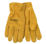 Kinco 50-KM Kids' Split Cowhide Gloves, Medium, 1-Pair 1 Pair, Brown, Medium