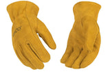 Kinco 50-KM Kids' Split Cowhide Gloves, Medium, 1-Pair 1 Pair, Brown, Medium