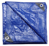 JobSmart KSB2PK1012 Indoors and Outdoors Blue Tarp 10 ft. x 12 ft. 2 Pack