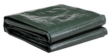 JobSmart KSG2PK0810 8 ft. x 10 ft. Green Tarp, 2-Pack, Medium Duty