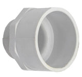 Lasco Fittings 436-213 1.50" x 2" Sch40 Reducing Male Adapter MPT x Slip White