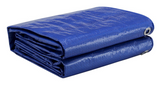 JobSmart LDBL0608 6 ft. x 8 ft. Blue Polyethylene Tarp, Light Duty