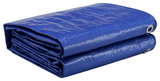 JobSmart LDBL0810 8 ft. x 10 ft. Polyethylene Blue Tarp, Light Duty