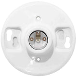 600-Watt 250-Volt White Outlet Box Lampholder