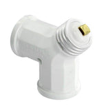 660-Watt Keyless Twin-Socket Lamp Holder Adapter