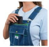 Liberty YBF001LSW Women's Denim Bib Overalls Small Stonewashed Indigo Blue