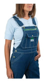 Liberty YBF001LSW Women's Denim Bib Overalls Small Stonewashed Indigo Blue