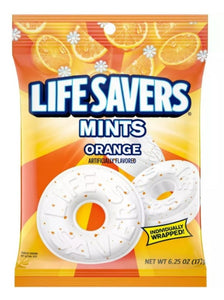 LifeSavers MMM20816 Orange Mints Hard Candy 6.25 oz. Bag, Pack of 1