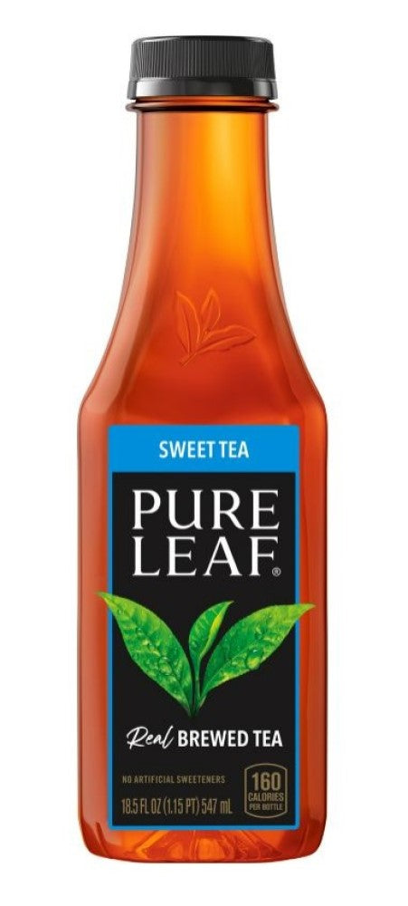 Lipton Pure Leaf Sweet Tea Real Brewed Iced Tea 18.5 oz. Bottle, 1 Single Bottle