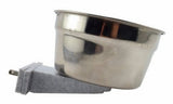 Lixit 676 Light Gray-Colored Stainless Steel Pet Crock Feeder, 20 oz. Capacity