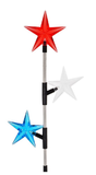 Lux-Landscape SLR2018AS 4 Lumens Patriotic Stars Solar Light Stake