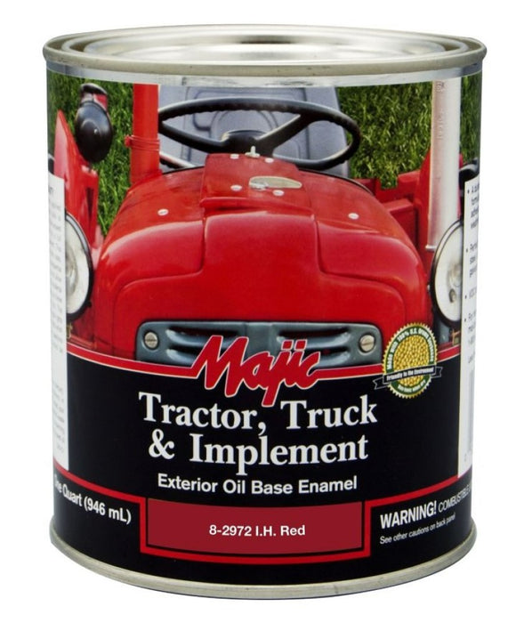 Majic 8-2972-2 Tractor Truck & Implement Enamel Paint I.H. Red 1 qt.