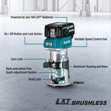 18-Volt LXT Lithium-Ion Brushless Cordless Variable Speed Compact Router with Built-In LED Light (Tool Only)