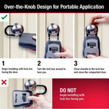Master Lock 5400DHC Portable Key Storage Security Lock for Door Knob - 3-1/4 in.