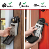 Lock Box, Resettable Combination Dials, Adjustable Shackle