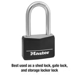 Lock with Key, 1-9/16 in. Wide, 1-1/2 in. Shackle