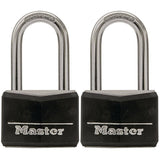 Lock with Key, 1-9/16 in. Wide, 1-1/2 in. Shackle, 2 Pack