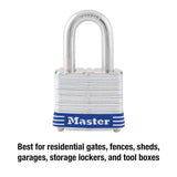 Outdoor Padlock with Key, 1-9/16 in. Wide