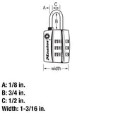 TSA Approved Combination Luggage Lock, Resettable, Black