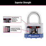 Outdoor Padlock with Key, 1-9/16 in. Wide, 2 Pack
