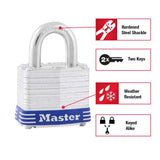 Outdoor Padlock with Key, 1-9/16 in. Wide, 2 Pack