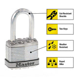 Heavy Duty Outdoor Padlock with Key, 1-3/4 in. Wide, 1-1/2 in. Shackle, 4 Pack