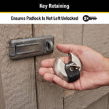 Heavy Duty Outdoor Shrouded Padlock with Key, 2-3/4 in. Wide