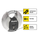 Heavy Duty Outdoor Shrouded Padlock with Key, 2-3/4 in. Wide