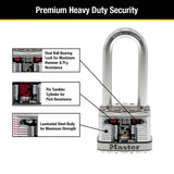 Heavy Duty Outdoor Padlock with Key, 2 in. Wide, 2-1/2 in. Shackle, 2 Pack