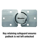 Heavy Duty Padlock with Key, Hidden Shackle (Hasp Included)