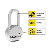 Heavy Duty Outdoor Padlock with Key, 2-1/2 in. Wide