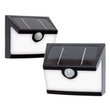 300 Lumens Connected Solar Black Motion Sensing LED Deck Light (2-Pack)