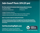 Merck Animal Health 43527 25g Safe-Guard Animal Health Equine Dewormer Paste