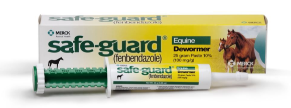 Merck Animal Health 43527 25g Safe-Guard Equine Dewormer Paste