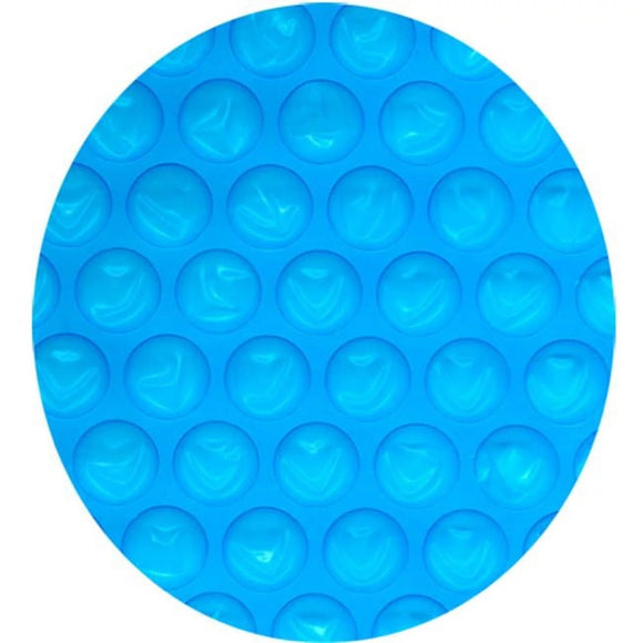 MidWest Canvas MW33HVY 33 Ft. Round Heavy Solar Cover - Blue/Clear