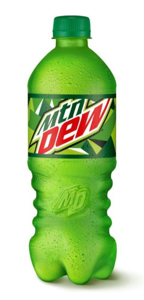 Mountain Dew Citrus Soda Pop Bottled Beverages 20 oz., 1 Single Bottle