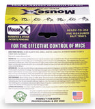 MouseX 620109 4 Pack Ready to Use Bait Trays for Mice and Rats