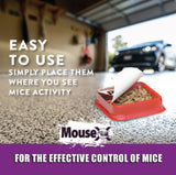 MouseX 620109 4 Pack Ready to Use Bait Trays for Mice and Rats