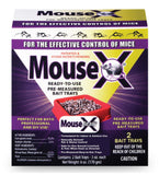 MouseX 620109 4 Pack Ready to Use Bait Trays for Mice and Rats